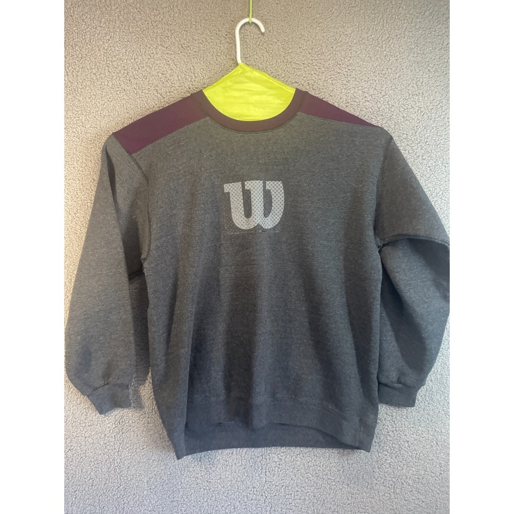 vintage  Men's wilson crewneck sweatshirt Gray large Casual‎  Preppy